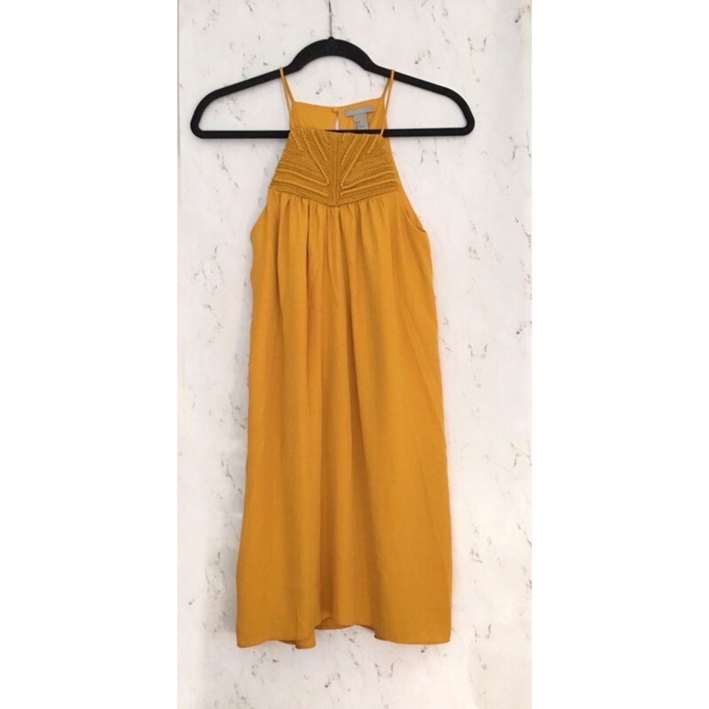 Mustard gold H&M dress